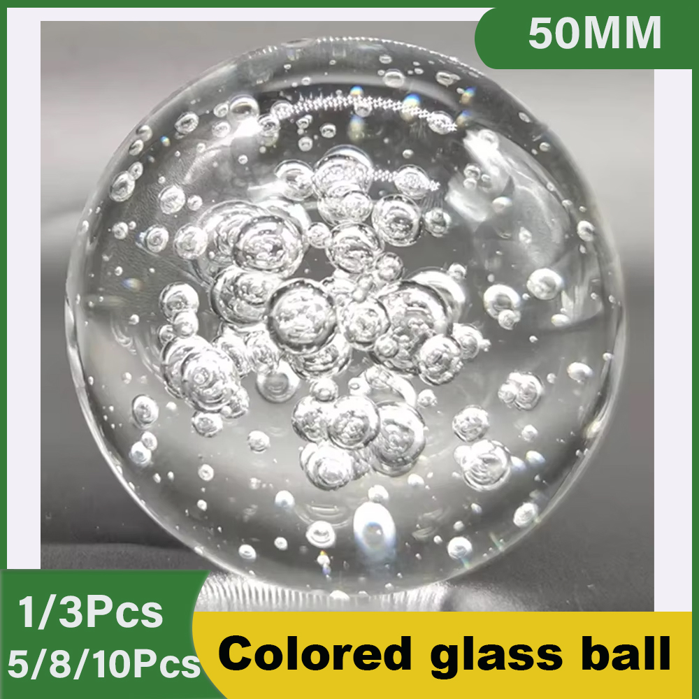 Aquarium Fish Game - 1/3/5/8/10Pcs 직경 50mm 컬러 유리 공