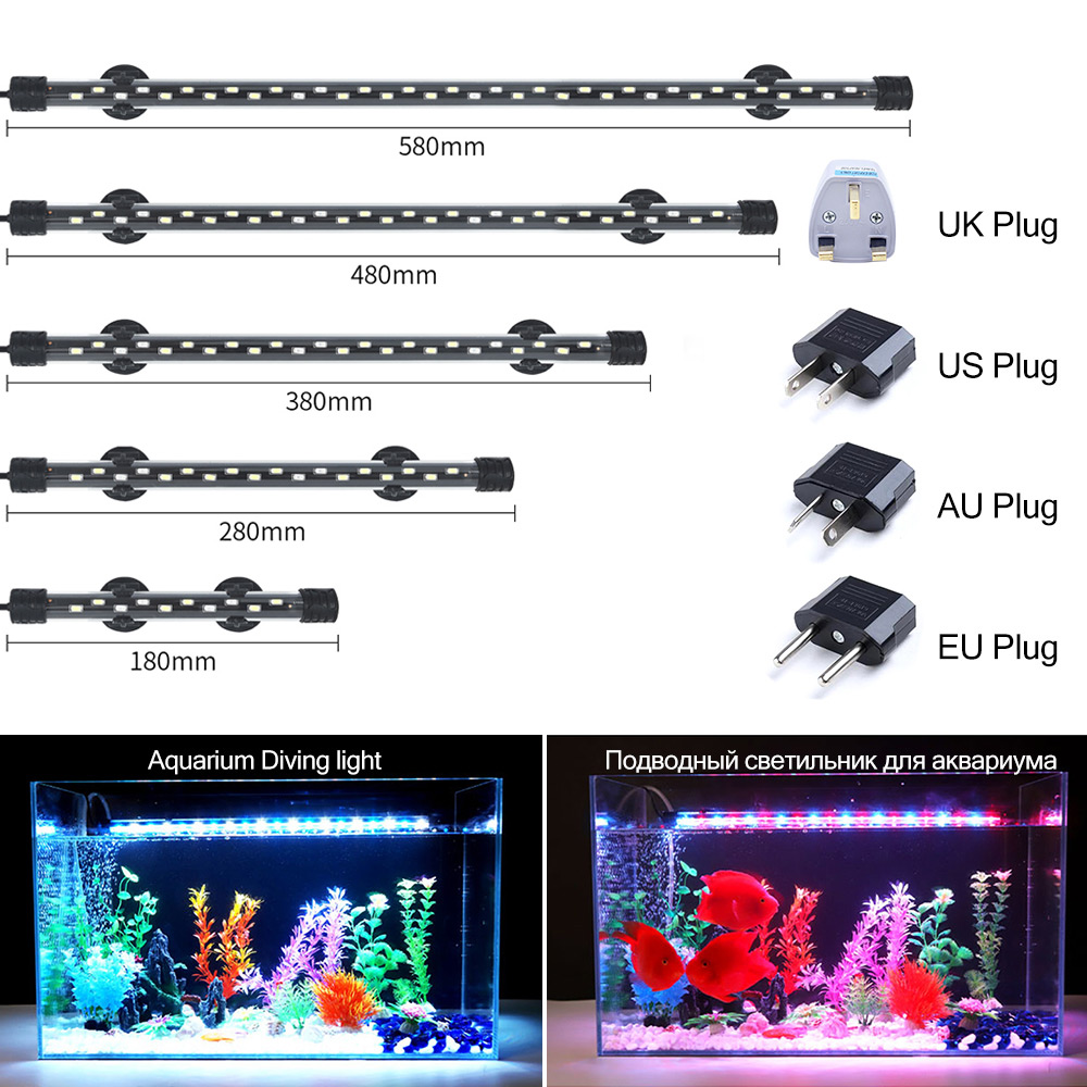 Aquarium Fish Enrichment - 90-260V 수족관 빛 LED 방수 물고기
