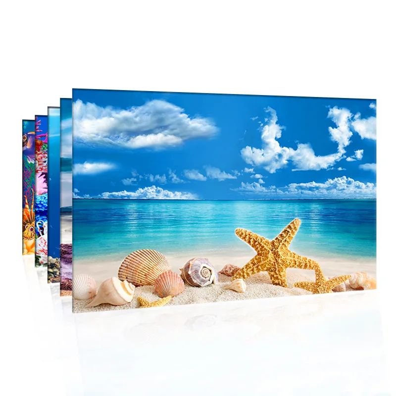 수족관을위한 배경 3d 스티커 포스터 물고기 탱크 수족 - Aquarium Fish Poster 리뷰 및 가격