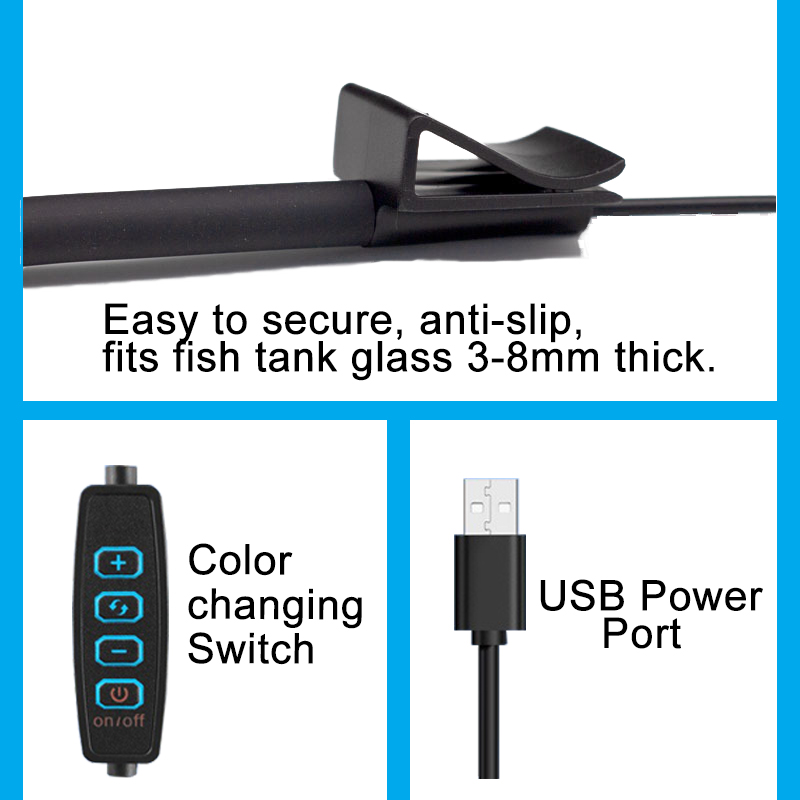 USB 수족관 LED 램프 어항 조명 장식 수생 식물  - Aquarium Fish Enrichment 리뷰 및 가격