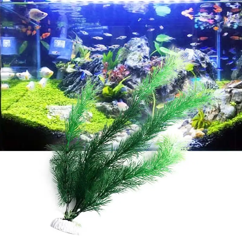 인공 수족관 장식 식물 수중 물 잔디 수족관 장식을위한 - Aquarium Fish Enrichment 리뷰 및 가격
