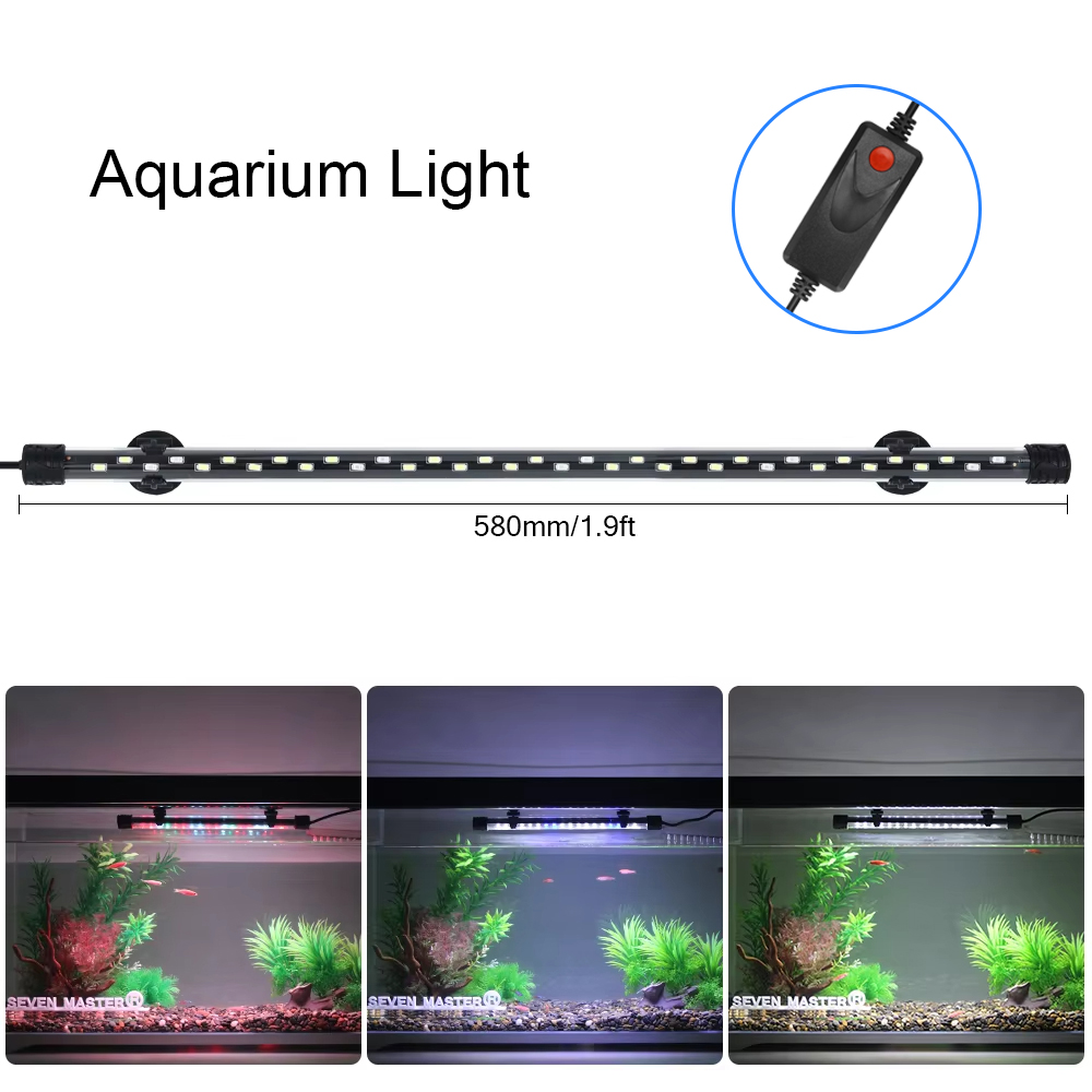 58CM 수족관 빛 LED 식물 성장 램프 방수 물고기 - Aquarium Fish Enrichment 리뷰 및 가격