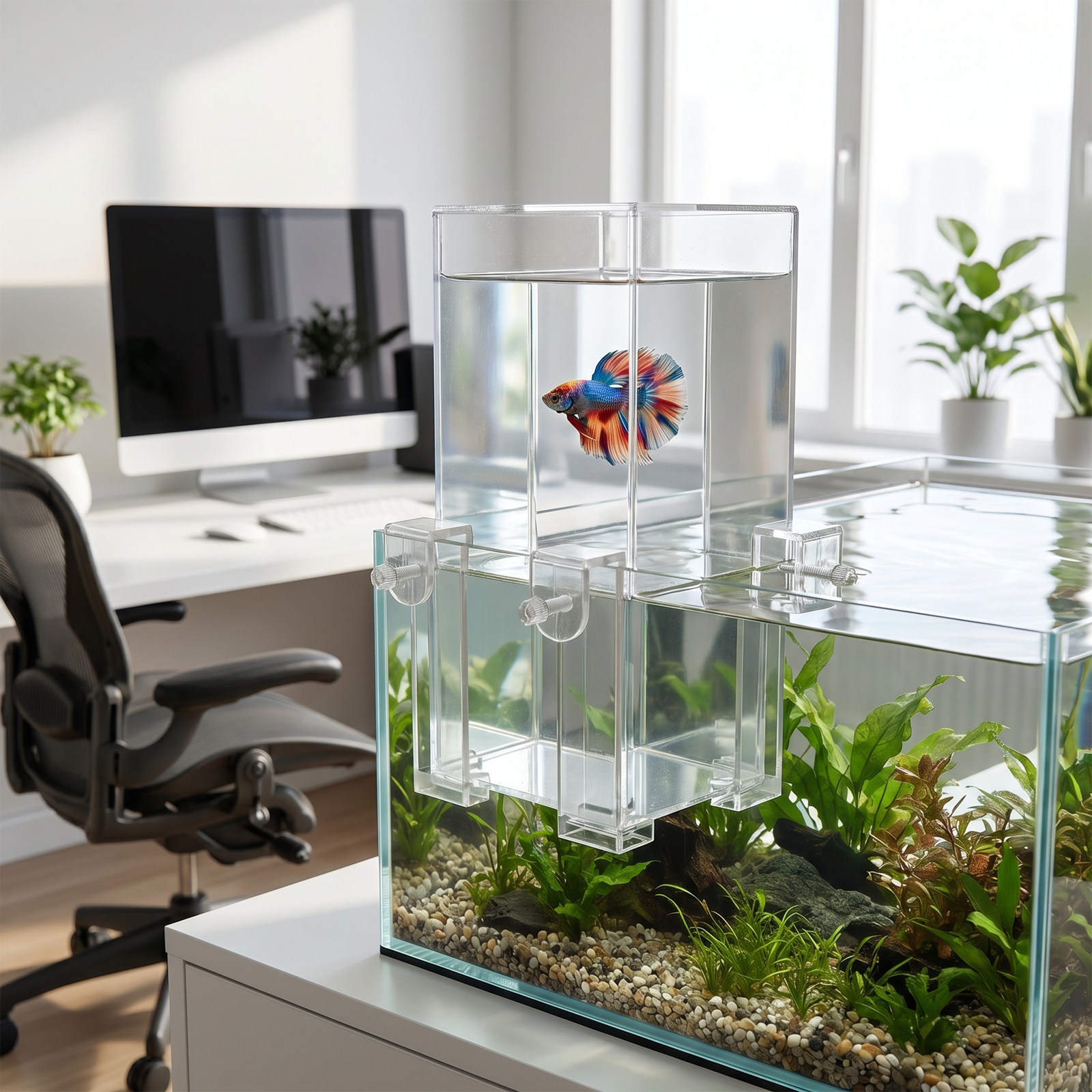 수족관 물 보충 액세서리 투명 장식 자동 물 보충 시스 - Aquarium Fish Elevator 리뷰 및 가격