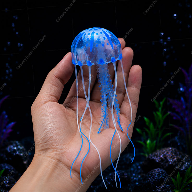 창의적인 시뮬레이션된 떠다니는 형광 발광 효과 해파리  - Aquarium Fish Land 리뷰 및 가격