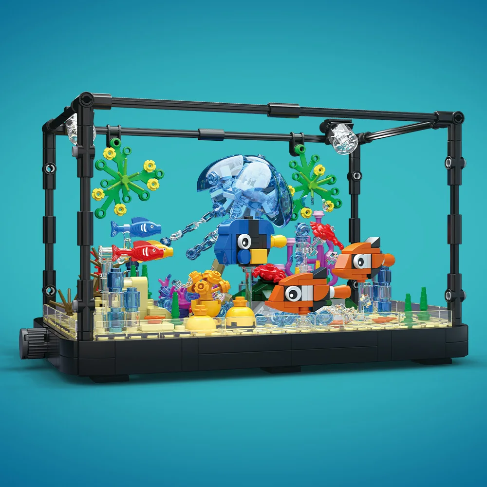 조명이 포함된 어항 빌딩 블록 세트, 수족관, 해양 거 - Aquarium Fish Game 리뷰 및 가격