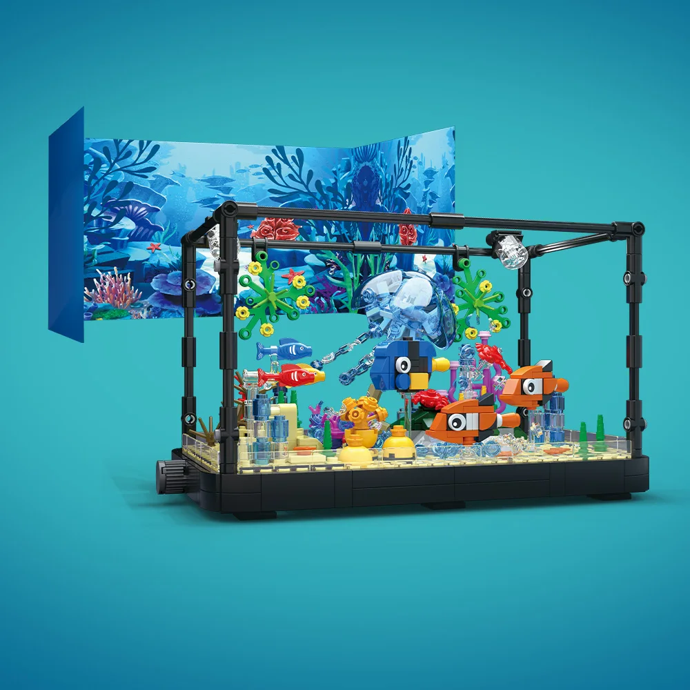 조명이 포함된 어항 빌딩 블록 세트, 수족관, 해양 거 - Aquarium Fish Game 리뷰 및 가격