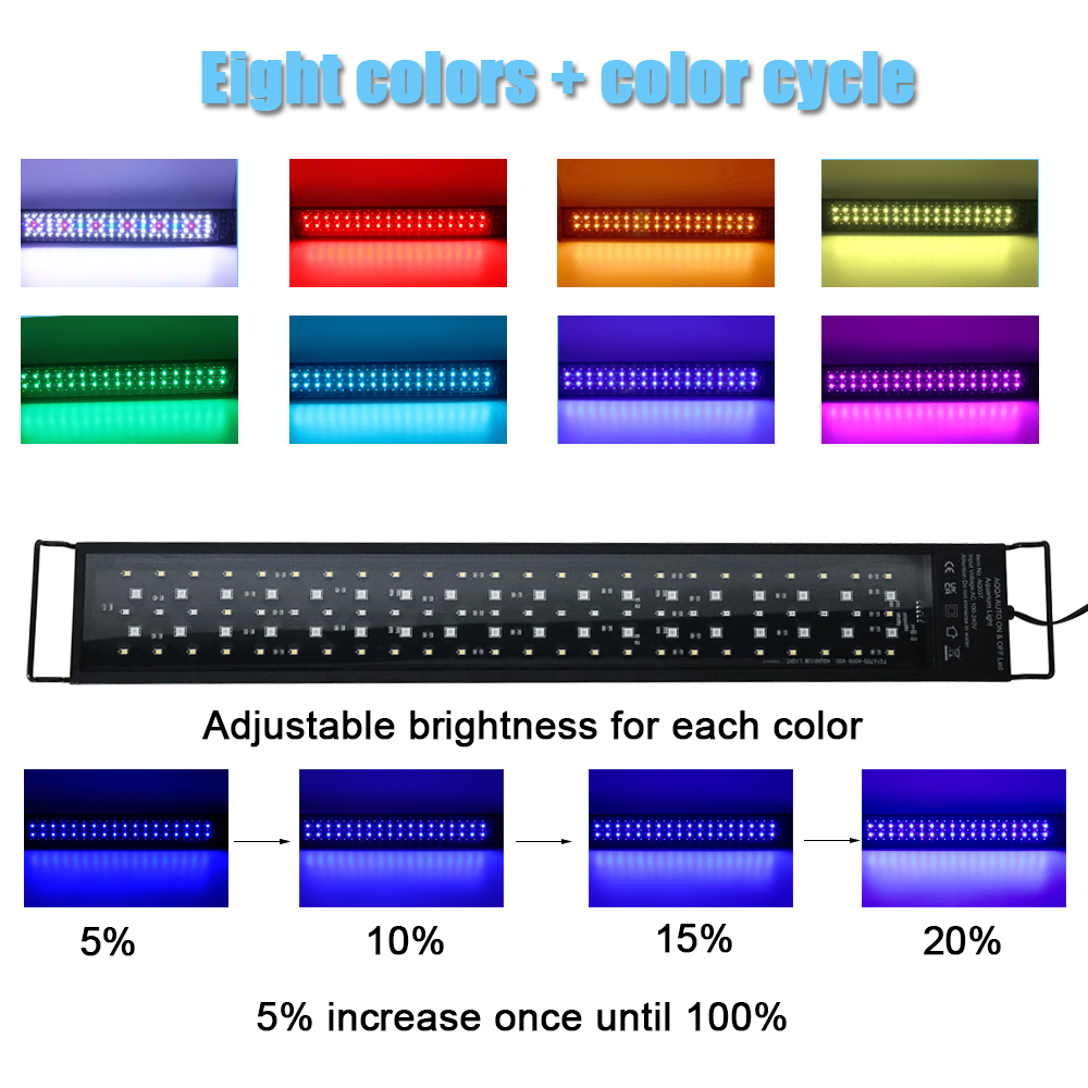 30-60cm 어항용 24시간 풀 스펙트럼 LED 조명 - Aquarium Fish Enrichment 리뷰 및 가격